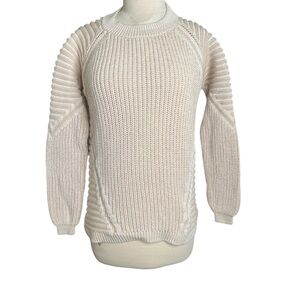 Rip Curl Women’s Textured Cream Crew Neck Sweater